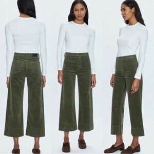 Pistola Penny Cropped Wide Leg Pants in Martini 
Size 28